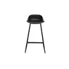 Miliboo - Design-Barhocker schwarz H65 cm (2er-Satz) ELLA Produktbild-Vorschau 3
