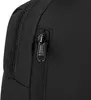 A close-up shot of a black backpack zipper. Produktbild-Vorschau