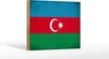 Holzschild Flagge Aserbaidschan 18x12cm Azerbaijan Vintage Produktbild-Vorschau 2