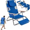 GOPLUS 3-in-1 Strandliegestuhl, Outdoor-Liege mit Produktbild-Vorschau 1