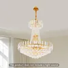 60x70cm LED Nowoczesny Żyrandol Kryształowa Metalowa Lampa Podgląd zdjęcia produktu 1