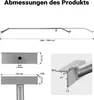 Wiltec 3x Flachplanenbügel 108-150 cm für Anhänger, Produktbild-Vorschau 3