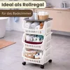 Küchenwagen mit Rollen Rollwagen mit Schubladen Rollwagen Produktbild-Vorschau 6