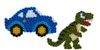 Hama Bügelperlen midi "Auto/Dinosaurier" Blister ca. 1.100 Produktbild-Vorschau 2