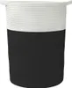 vidaXL Panier de rangement noir et blanc 49x65 cm coton Voir les images du produit 4