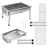 SunJas Holzkohlegrill, Edelstahl Holzkohlegrill Tragbar, Produktbild-Vorschau 7