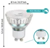 LED-lamp, GU10, 3 x 4,5W, 3000K, lengte: 5,2 cm, diameter: Productafbeelding-voorbeeld 6