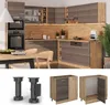 Eckunterschrank Vicco R-Line Edelgrau 86 cm ohne Produktbild-Vorschau 3