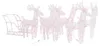 vidaXL Weihnachtsdekoration Rentiere & Schlitten 280x28x55 Produktbild-Vorschau 1