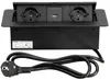 Brollux Einbausteckdose versenkbar 2fach mit USB/USBC Produktbild-Vorschau 1