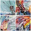 Wanduhr - Rund - Glasuhr - Vogel Natur Farbe - 30x30cm - Produktbild-Vorschau 8