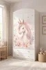 Grande armoire pour enfant blanche avec tiroirs et tringle Voir les images du produit 8