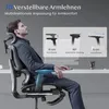 FLEXISPOT ErgoX Ergonomická kancelářská židle s podnožkou, Náhled obrázku produktu 4