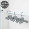 Three gray handbag hangers are displayed on a white rod against a white background. Produktbild-Vorschau