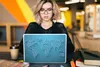 MuchoWow® Laptop Aufkleber Sticker Cover Weltkarte - Linien Produktbild-Vorschau 5