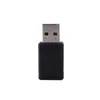 A black USB hub with a silver USB connector is shown against a white background. Produktbild-Vorschau