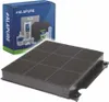 A product shot of an activated carbon filter and its packaging. Produktbild-Vorschau