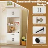 COSTWAY Küchenschrank 168cm, Buffetschrank mit 4 Türen, Produktbild-Vorschau 8