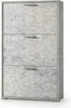 Dmora Schuhschrank Peonia 67x28x112 cm Grau 18 Paare, 3 Produktbild-Vorschau 1
