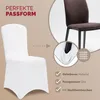 DETEX® Stuhlhussen 2er Set Weiß Hochzeit Stretch  Dehnbar Produktbild-Vorschau 4