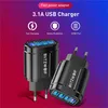 BlitzWolf 48W 4 USB Anschlüsse QC 3.0 Schnellladegerät Wand Produktbild-Vorschau 3