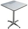 Bistro stolek 950364, hliník, stříbrný, 60 x 60 x 70/110 cm Náhled obrázku produktu 4