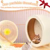 Hamsterrad, Laufrad aus Holz für Kleintiere, Laufrad für Produktbild-Vorschau 2