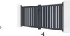Doppelflügeltor aus Aluminium 3m VEYMONT H.120cm grau Produktbild-Vorschau 9