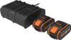 WORX WA3611 2 × AKU 4 Ah/ Doppelladegerät 2 A Produktbild-Vorschau 4