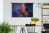 MuchoWow® Wandteppich Wandbehang Dunkelblau leuchtet durch Produktbild-Vorschau 2
