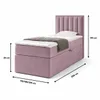 NORDELO Boxspringbett MORFEO 120x200 cm NEW VELO Velvet Produktbild-Vorschau 3
