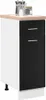 vidaXL Hängeschrank Schwarz Eichen-Optik 30 x 46 x 81,5 cm Produktbild-Vorschau 3