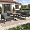 L-förmiges Gartensofa-Set für 7 Personen, mit Produktbild-Vorschau 4