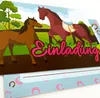 Oblique Unique 6 Pferde Einladungskarten Einladungen für Produktbild-Vorschau 4
