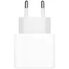 A white USB-C power adapter with two prongs for plugging into an electrical outlet. Produktbild-Vorschau