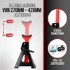 HEYNER® Unterstellbock 2er Set mit Gummiauflage Hubhöhe Produktbild-Vorschau 2