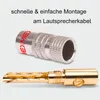 Hohl Bananenstecker 4mm vergoldet 6x Stecker NEXMEX für Produktbild-Vorschau 5