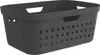 A dark gray laundry basket with holes on the sides and handles at the top. Náhľad obrázku produktu