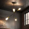 Deckenlampe E27 Schwarz verstellbar Metall Retro Produktbild-Vorschau 1