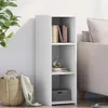 Sideboard Weiß 30x41x93 cm Holzwerkstoff Produktbild-Vorschau 2