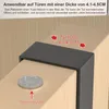 MODFU Türgarderobe Edelstahl Türhakenleiste zum Einhängen Produktbild-Vorschau 8