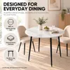 FATIVO - Mesa redonda para comedor, 80 cm, superficie de Vista previa de la imagen del producto 7