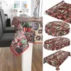 Tischdecke Wachstuch Weihnachten Rot Robust Wasserabweisend Produktbild-Vorschau 3
