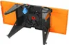 The underside of an orange and black router table with legs attached. Anteprima dell’immagine prodotto