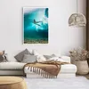Poster - Poster ohne Rahmen - Surfen Unterwasser Frau - Produktbild-Vorschau 6