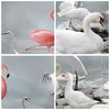 Wanduhr - Rund - Glasuhr - Flamingo Schwan Fantasie - Produktbild-Vorschau 8