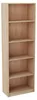 Bücherregal mit 5 Ebenen Regal in matter Ausführung 58 cm Produktbild-Vorschau 2