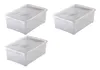 Rotho 3-er Set Clear Box Man Shoe 10 l, Aufbewahrungsbox Produktbild-Vorschau 1
