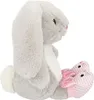 Princess Mimi Plüsch Hase Nelly Grau Mit Schühchen 21 cm Produktbild-Vorschau 4