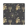 MuchoWow® Mauspad Mousepad Muster - Mond - Gold 30x30 cm - Produktbild-Vorschau 1